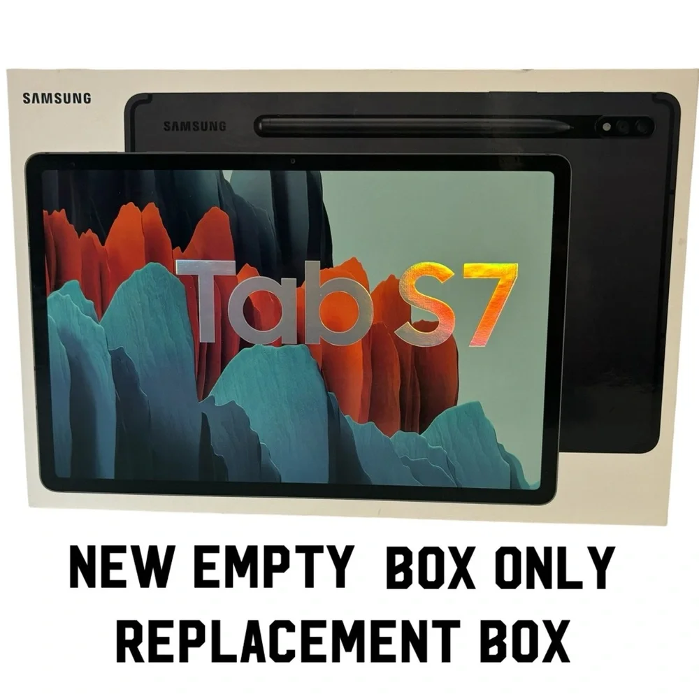 SAMSUNG GALAXY Tab S7 NEW EMPTY BOX WITH KEY & paperwork Gift box